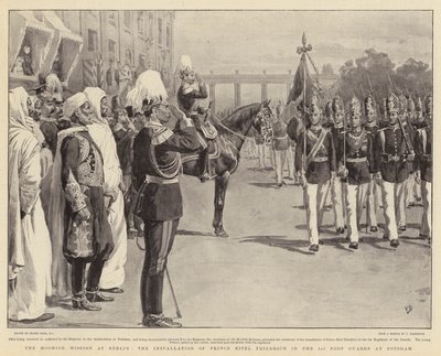 The Moorish Mission at Berlin, the installation of Prince Eitel Friedrich in the 1st Foot Guards at Potsdam by Frank Dadd